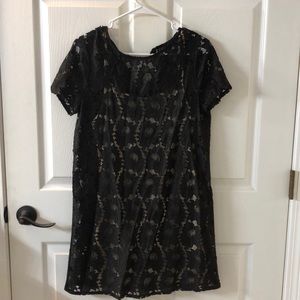 Black lace dress